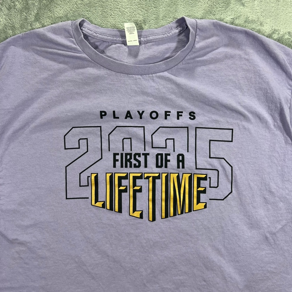 Golden State Valkyries T-Shirt XL Purple 2015 Playoffs First of a Lifetime Hanes